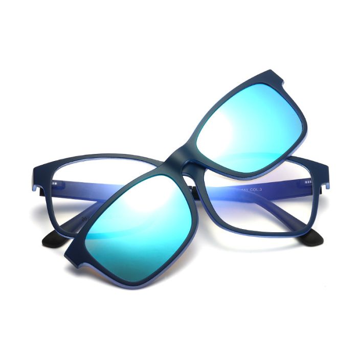 C3 Matte trans with matte blue surface+blue mirror polarized clip