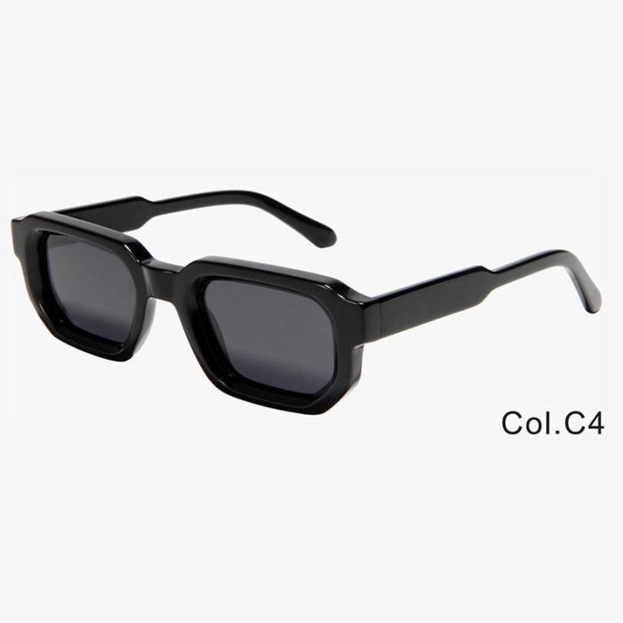C4 Shiny black+polarized grey lenses