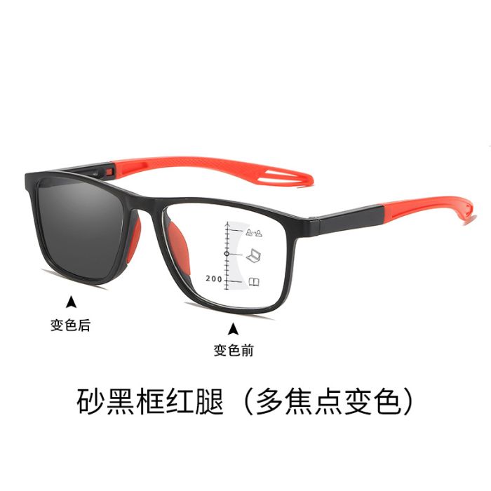 C18 Black+red(photogrey progressive)