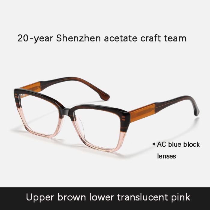 C2 Upper brown lower translucent pink