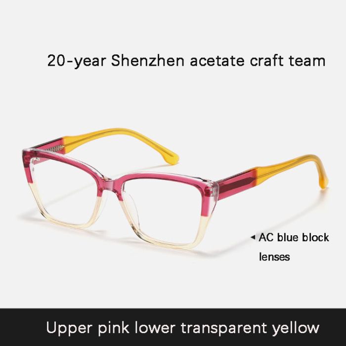 C4 Upper pink lower transparent yellow