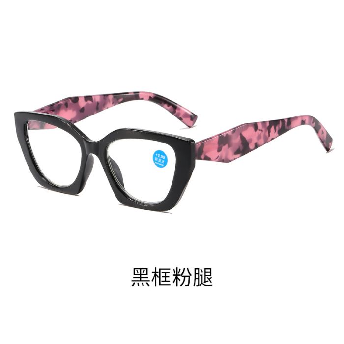 C2 Black frame+pink temples