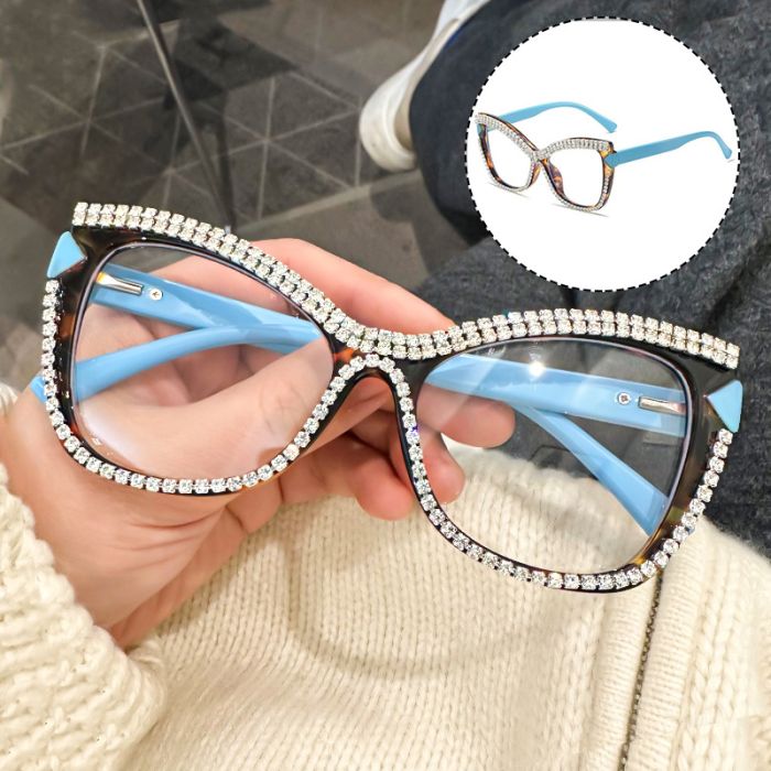 C3 Demi frame+blue temples(diamond)