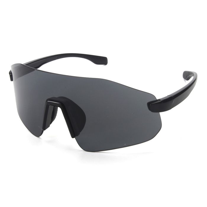 C1 Shiny black+grey lenses