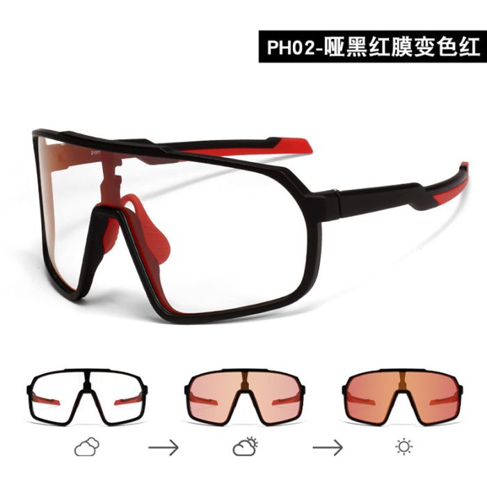 C2 Matte black/photo red revo