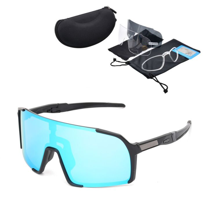 C1 Black frame/ice blue lenses(Set as photo)