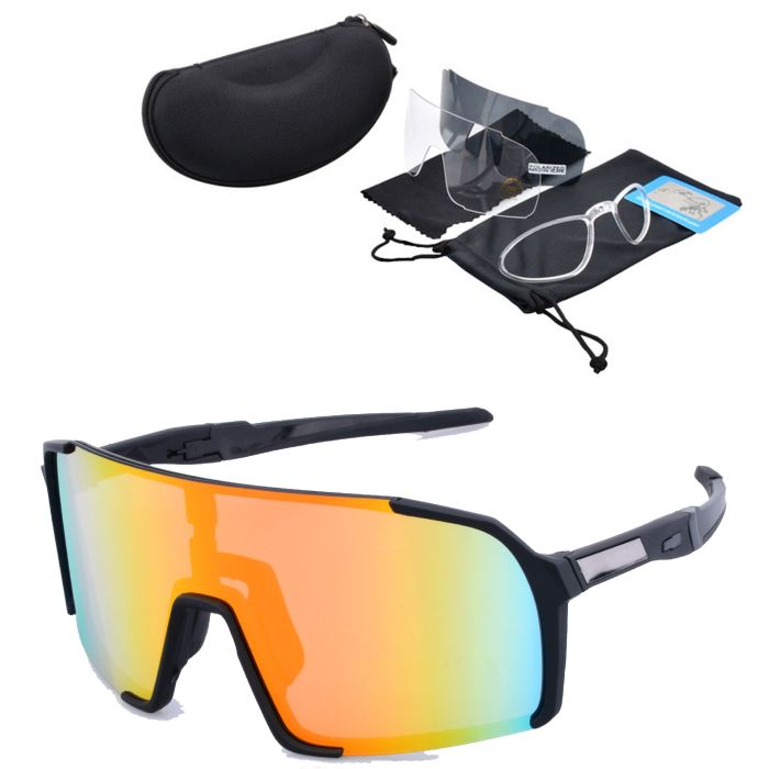 C5 Black frame/real red lenses(Set as photo)