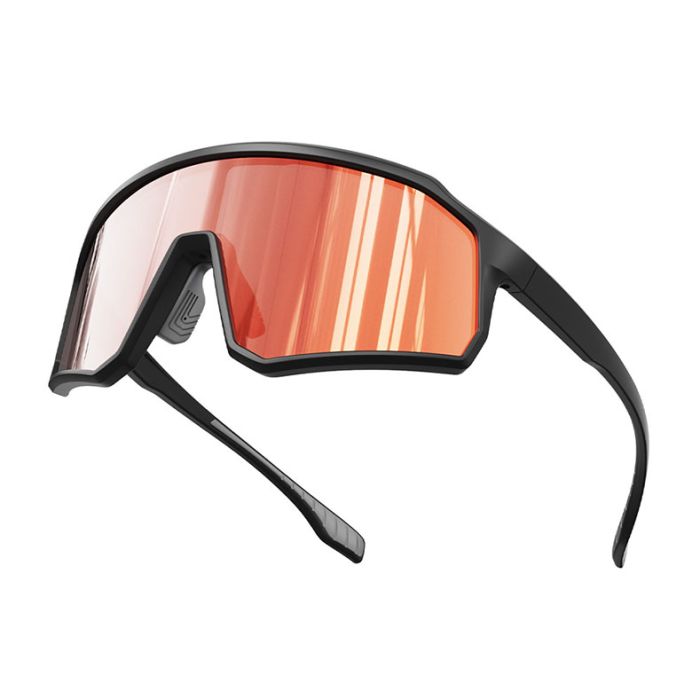 C3 Matte black/grey with red coating lenses