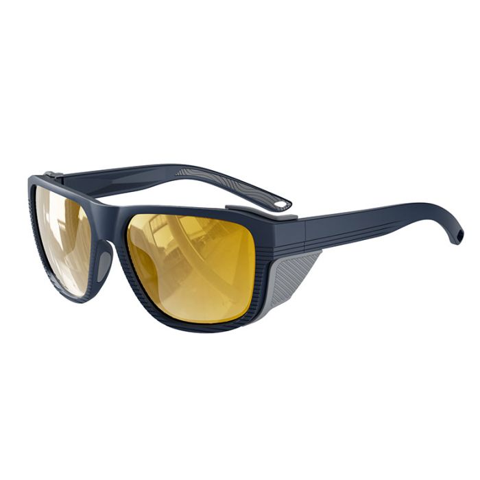 C6 Matte dark blue+polarized grey with gold coating