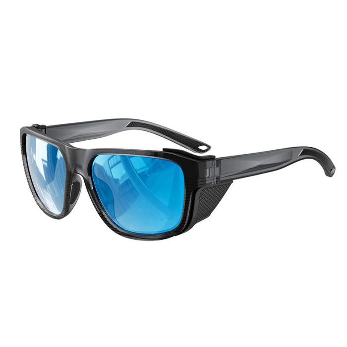 C2 Matte trans dark grey+polarized ice blue